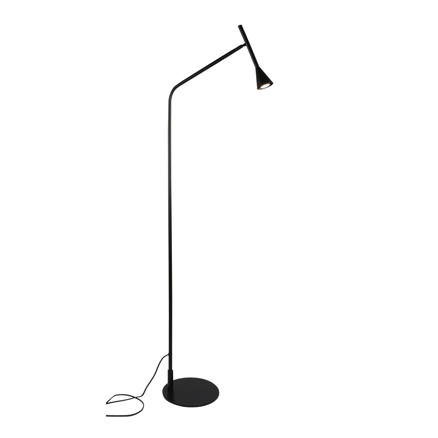 Stojace lampy - Moderná stojaca lampa Gygnus čierna