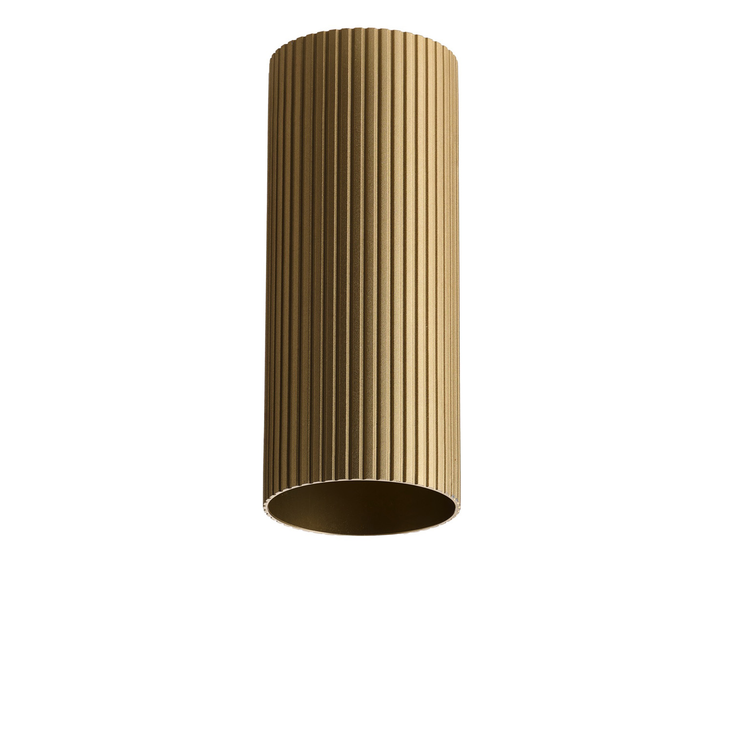 Bodové svetlá - Minimalistické bodové svietidlo Lucas Ribbed Tube 30 zlatá