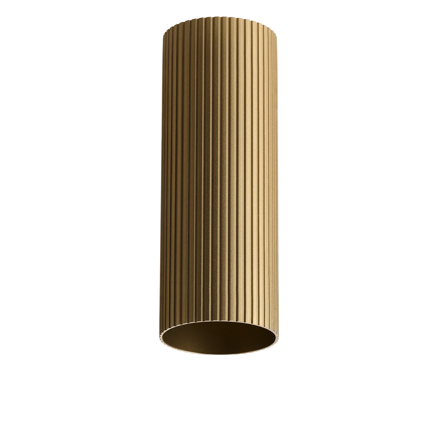 Bodové svetlá - Minimalistické bodové svietidlo Lucas Ribbed Tube 40 zlatá